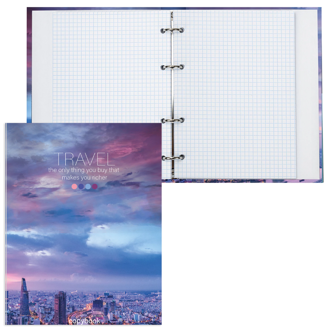 Тетрадь 240л. на кольцах, "Travel", Brauberg от интернет-магазина kancelyar.by