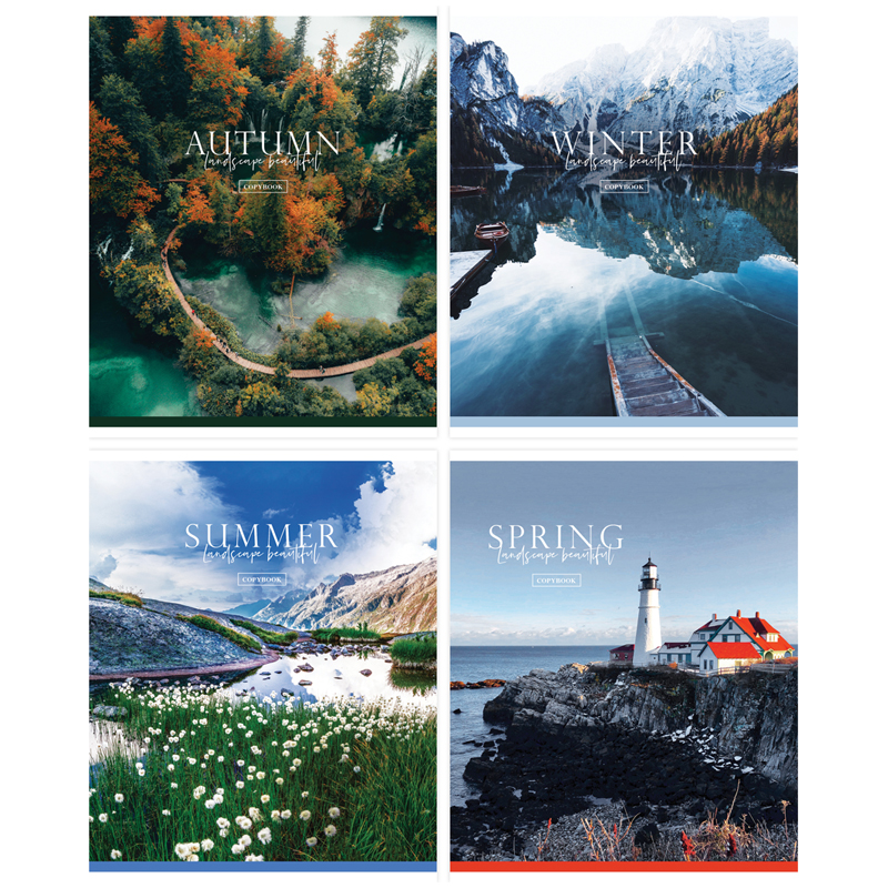 Тетрадь 48л. "Путешествия. Чарующая красота", линейка