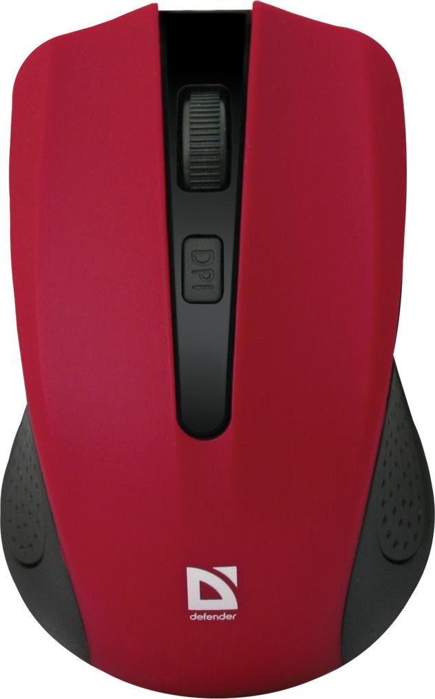 Мышь Defender Accura ММ-935, беспроводная, красная от интернет-магазина kancelyar.by