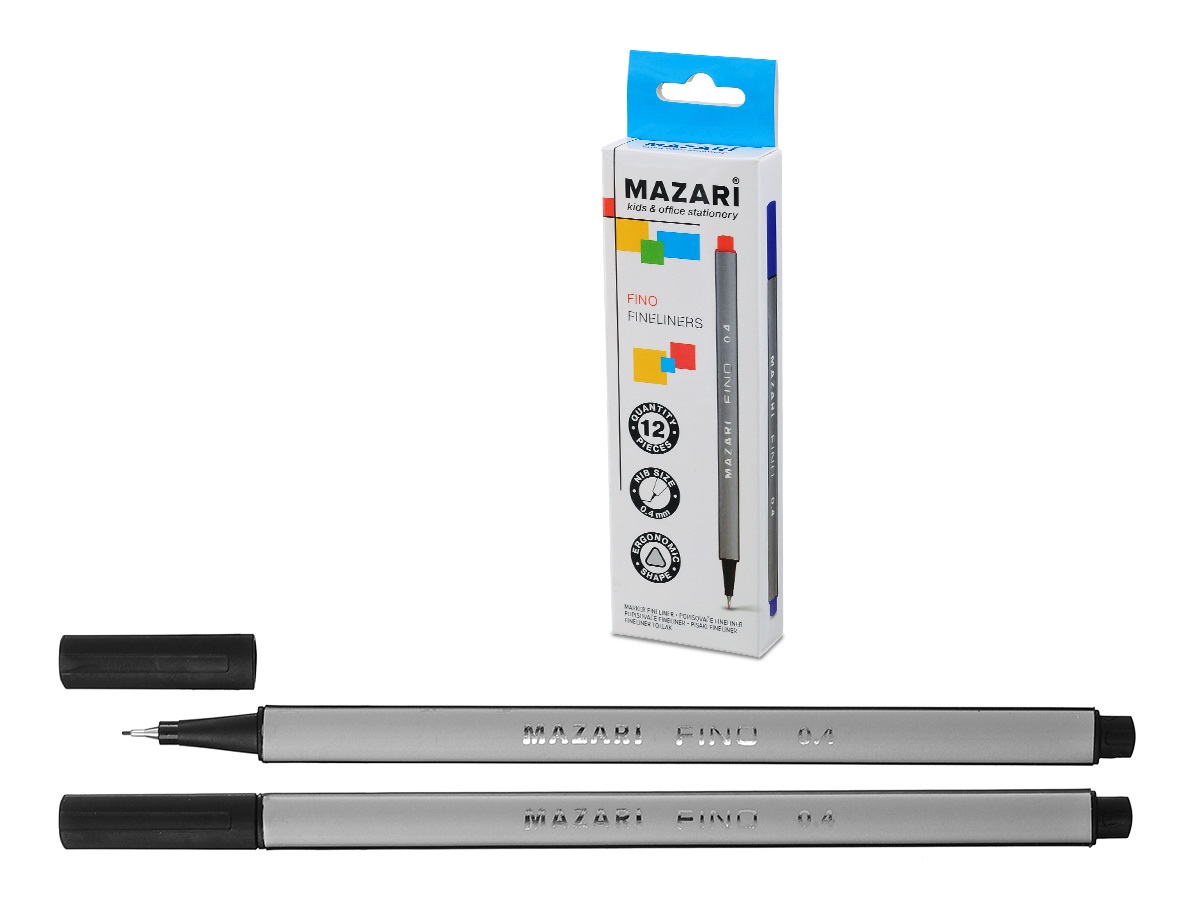 Ручка капиллярная, черная, Fino