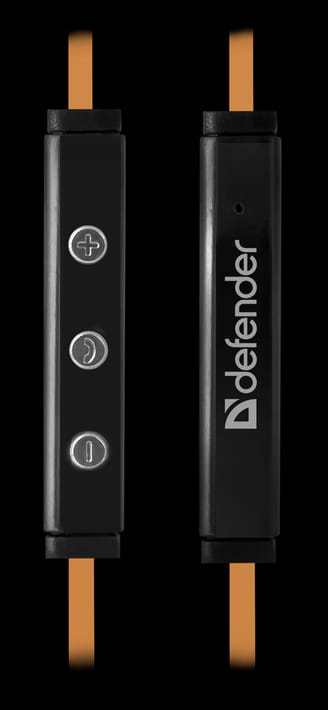 Наушники Defender Pulse 450 с микрофоном, оранжевые от интернет-магазина kancelyar.by