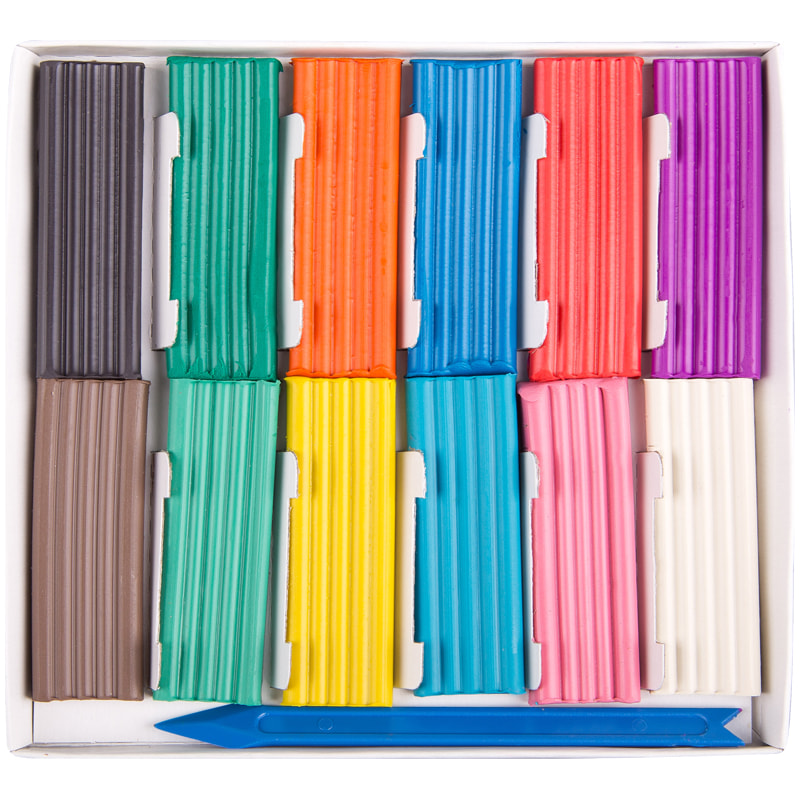 Пластилин 12цв. ArtSpace, классический, со стеком