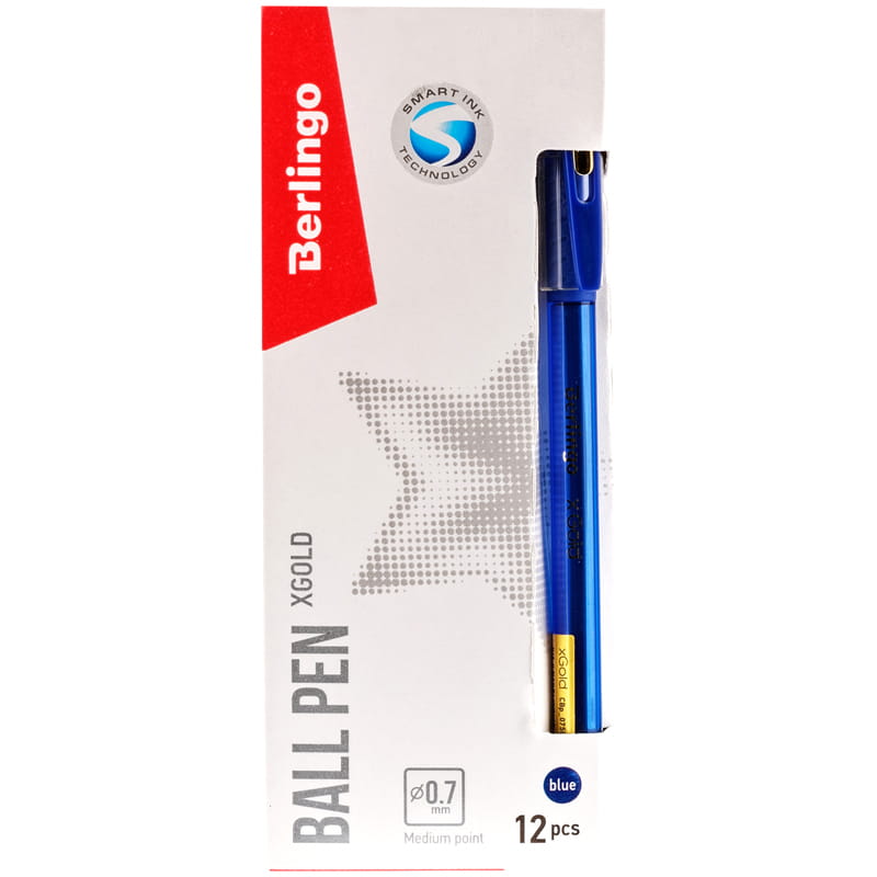Ручка шарик. "xGold" Berlingo, синяя от интернет-магазина kancelyar.by