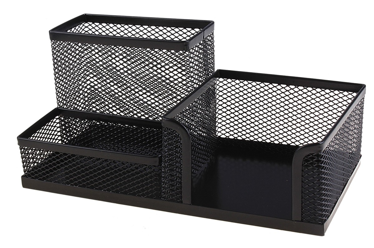 Подставка 3 отд., метал, Z9058, черная