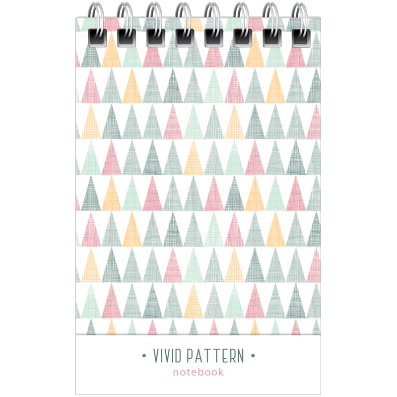 Блокнот А7 "Светлый узор", 40л. спираль