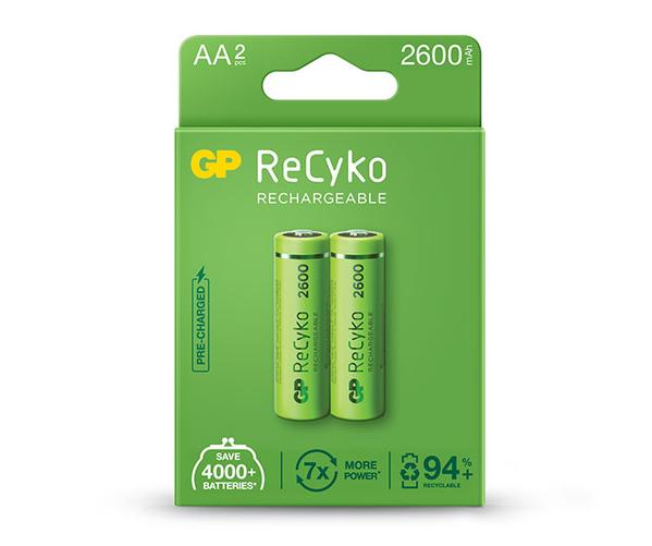 Аккумулятор АA GP Recyko 2600mAh от интернет-магазина kancelyar.by
