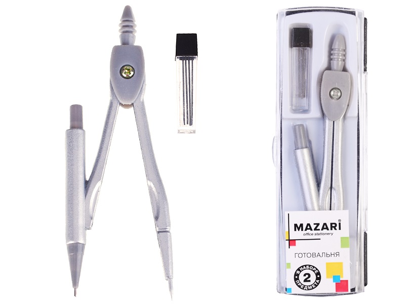 Готовальня Mazari M-4497, 2 предмета от интернет-магазина kancelyar.by