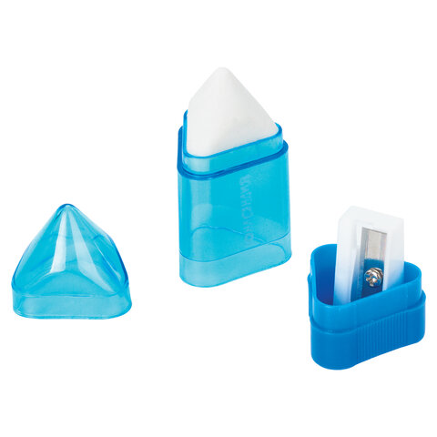 Точилка пластик. "Карандашик" с конт. и ластиком