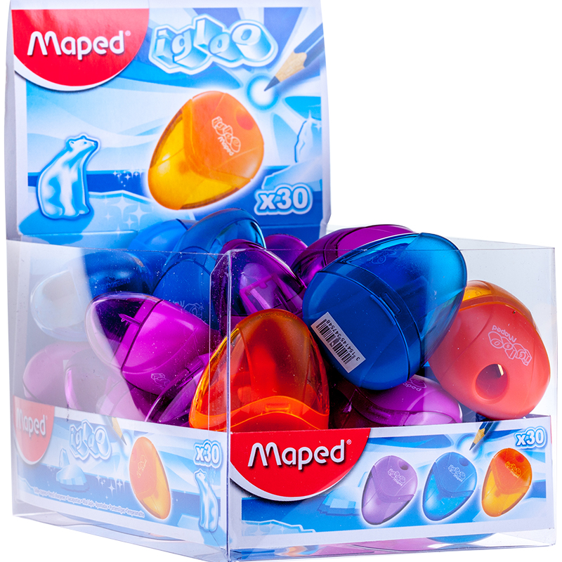 Точилка пластик. "I-Gloo", 1 отверстие, Maped от интернет-магазина kancelyar.by