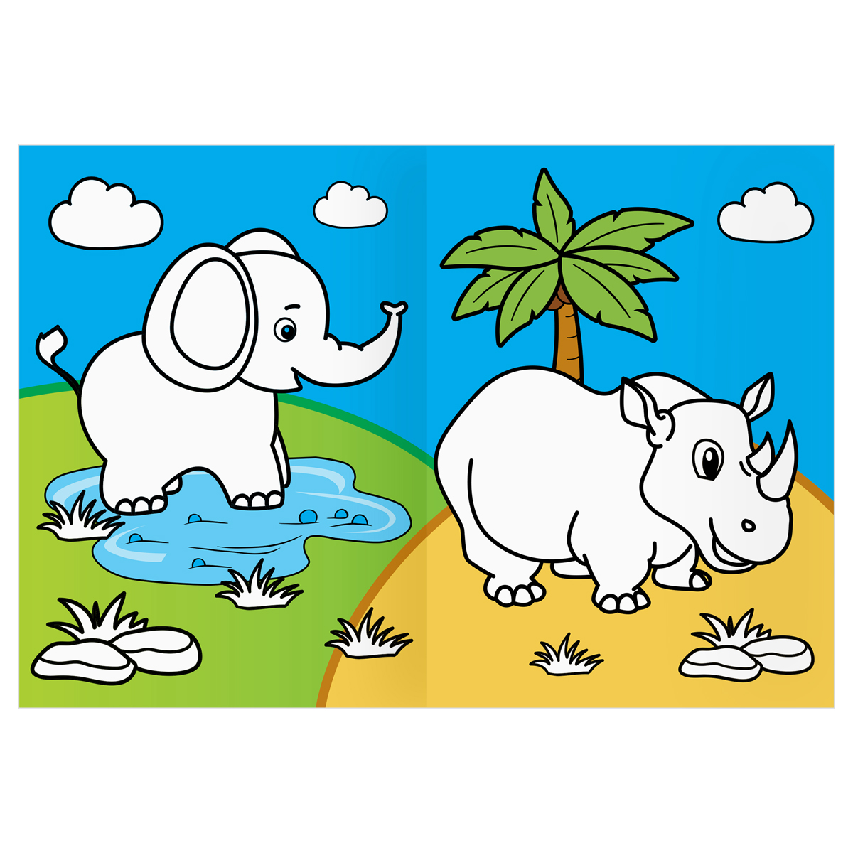 Раскраска А4 "Дикие животные" 16стр