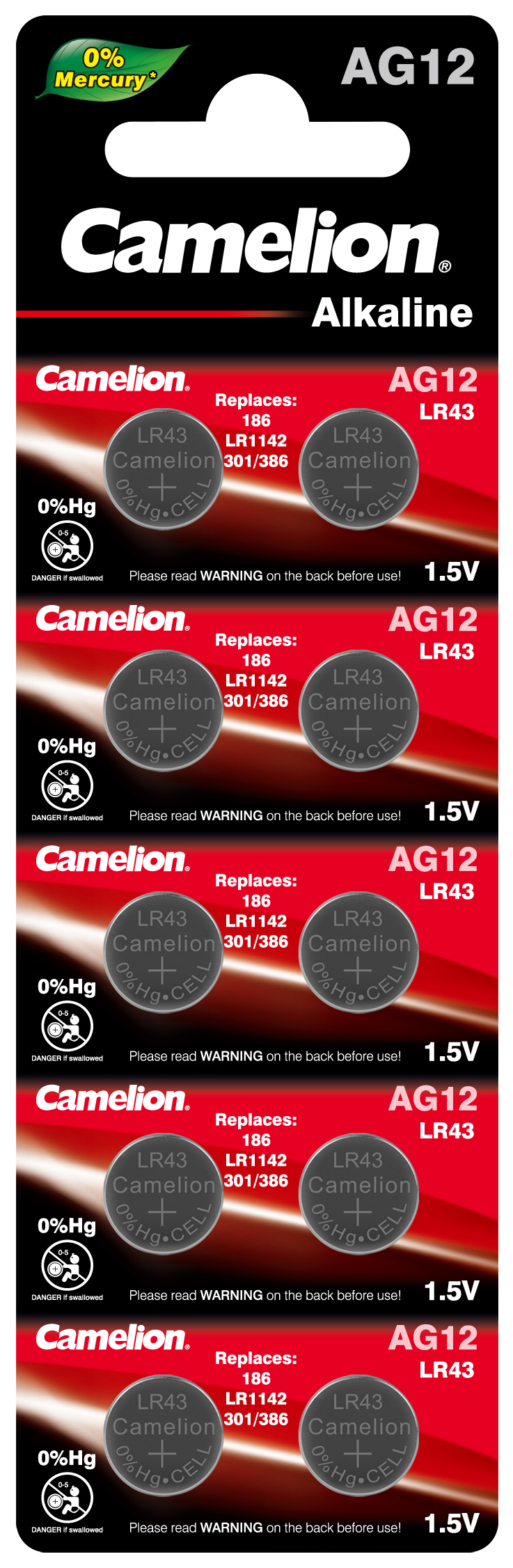 Батарейка LR43 Camelion