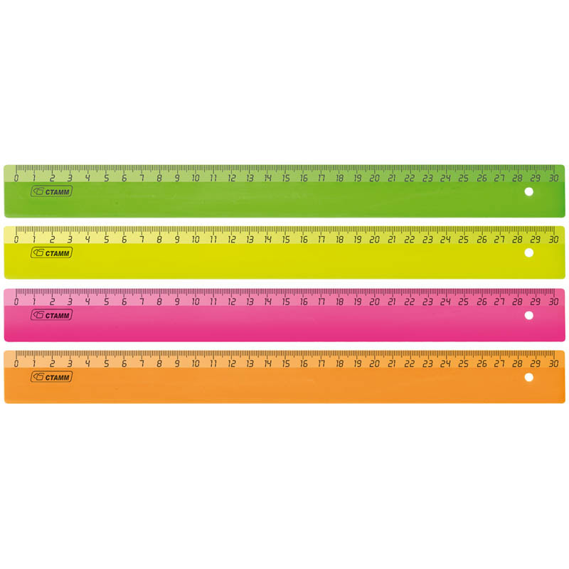 Линейка 30см NEON от интернет-магазина kancelyar.by