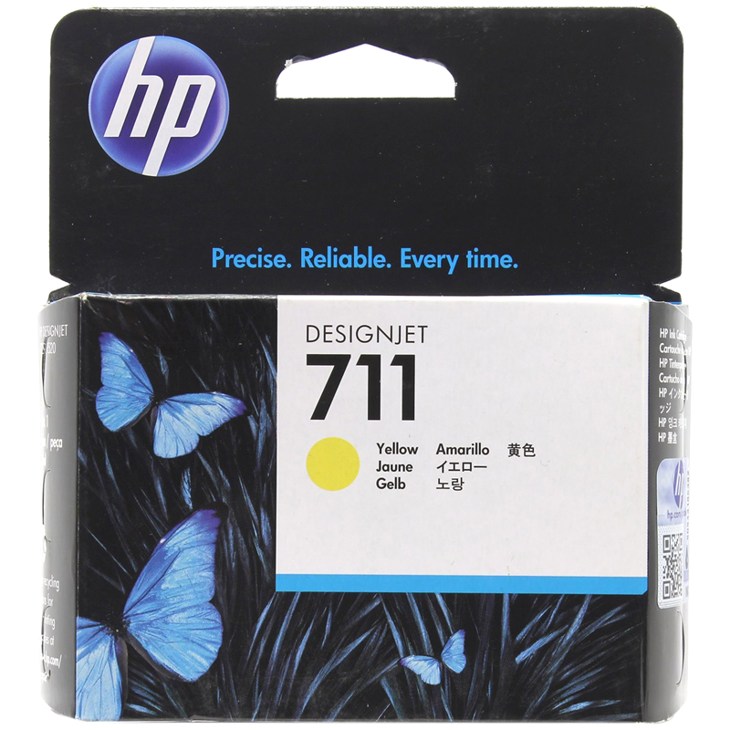 Картридж HP 711, желтый от интернет-магазина kancelyar.by
