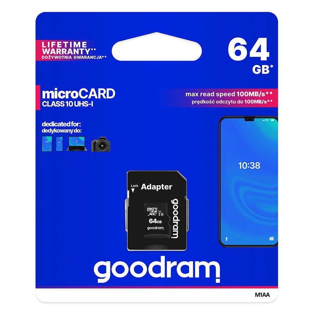 Карта памяти 64Gb Goodram M1AA-0640R12 от интернет-магазина kancelyar.by