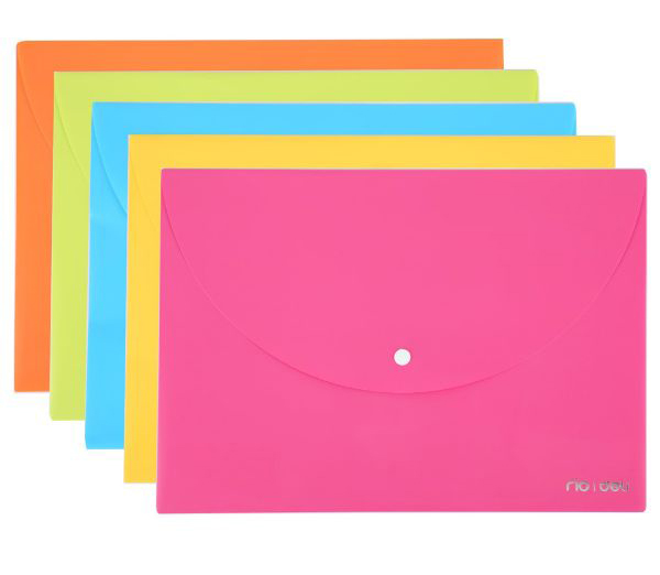 Папка-конверт A4, ассорти, Deli