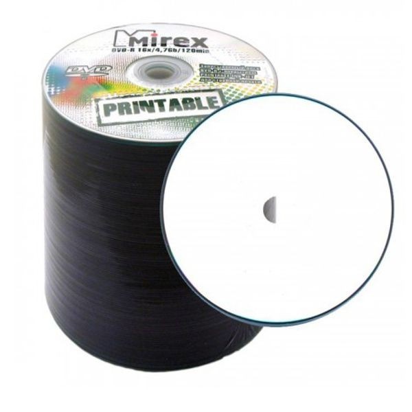 Диск DVD+R Mirex, под печать