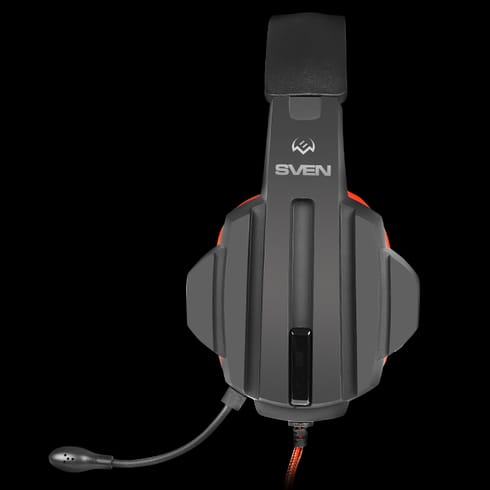 Наушники Sven AP-G300MV, с микрофоном, черно-красный от интернет-магазина kancelyar.by