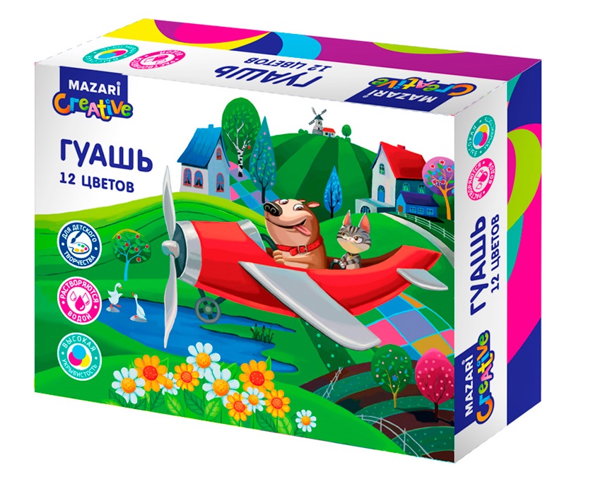 Гуашь 12цв. Mazari