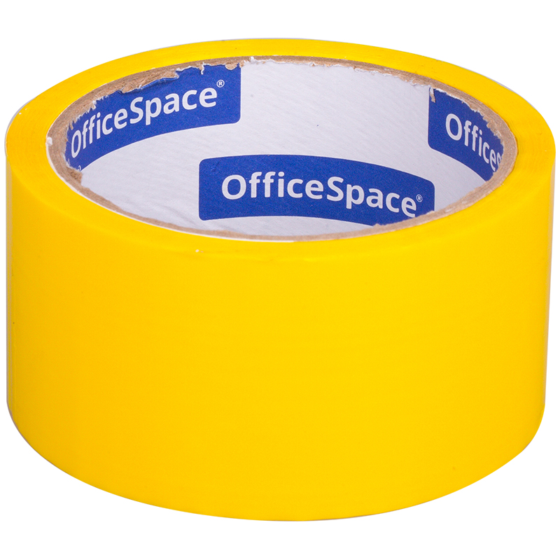 Скотч 48мм*40м, OfficeSpace, желтый