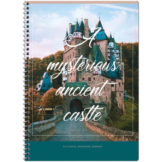 Тетрадь А4 80л, на спирали "Путешествия. Mysterious castle", клетка от интернет-магазина kancelyar.by
