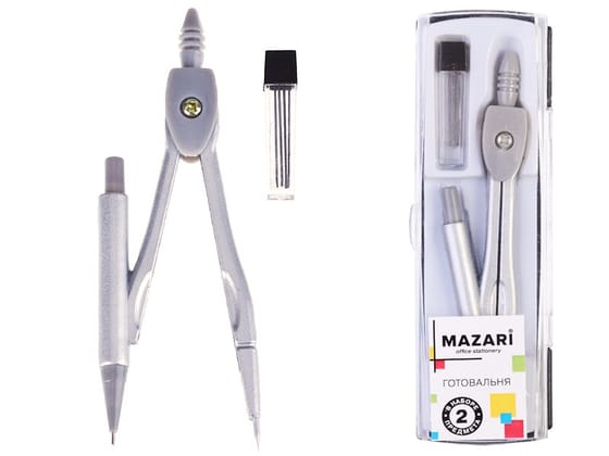 Готовальня Mazari M-4497, 2 предмета от интернет-магазина kancelyar.by