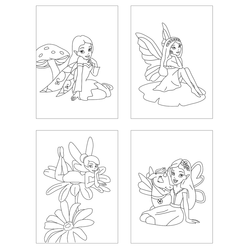 Раскраска "Феи" 8стр
