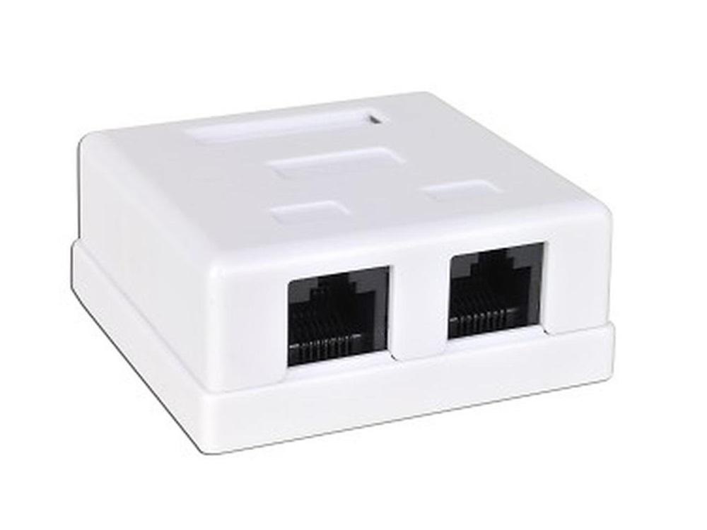 Розетка сетевая 2*RJ-45, ExeGate