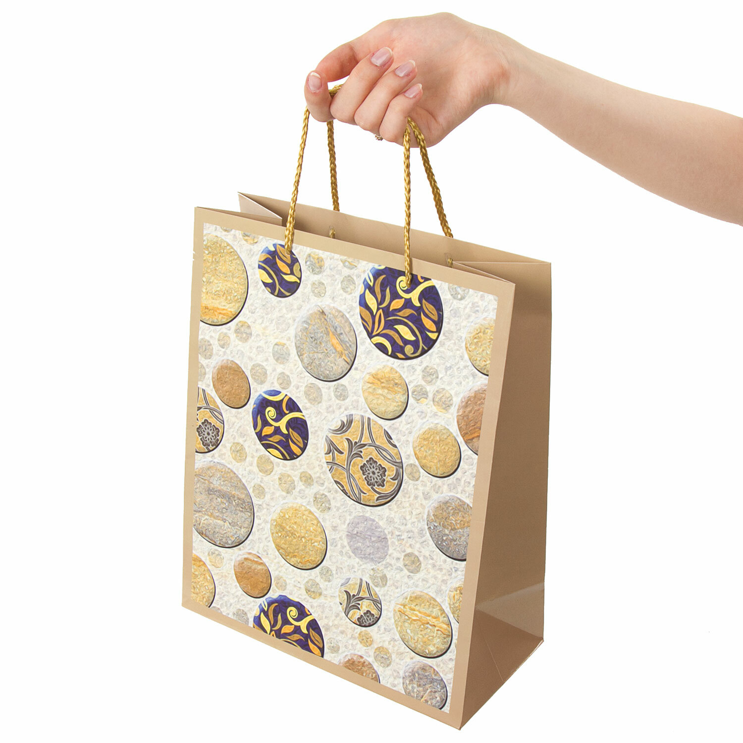 Пакет подарочный, "Мраморная абстракция", бумажный