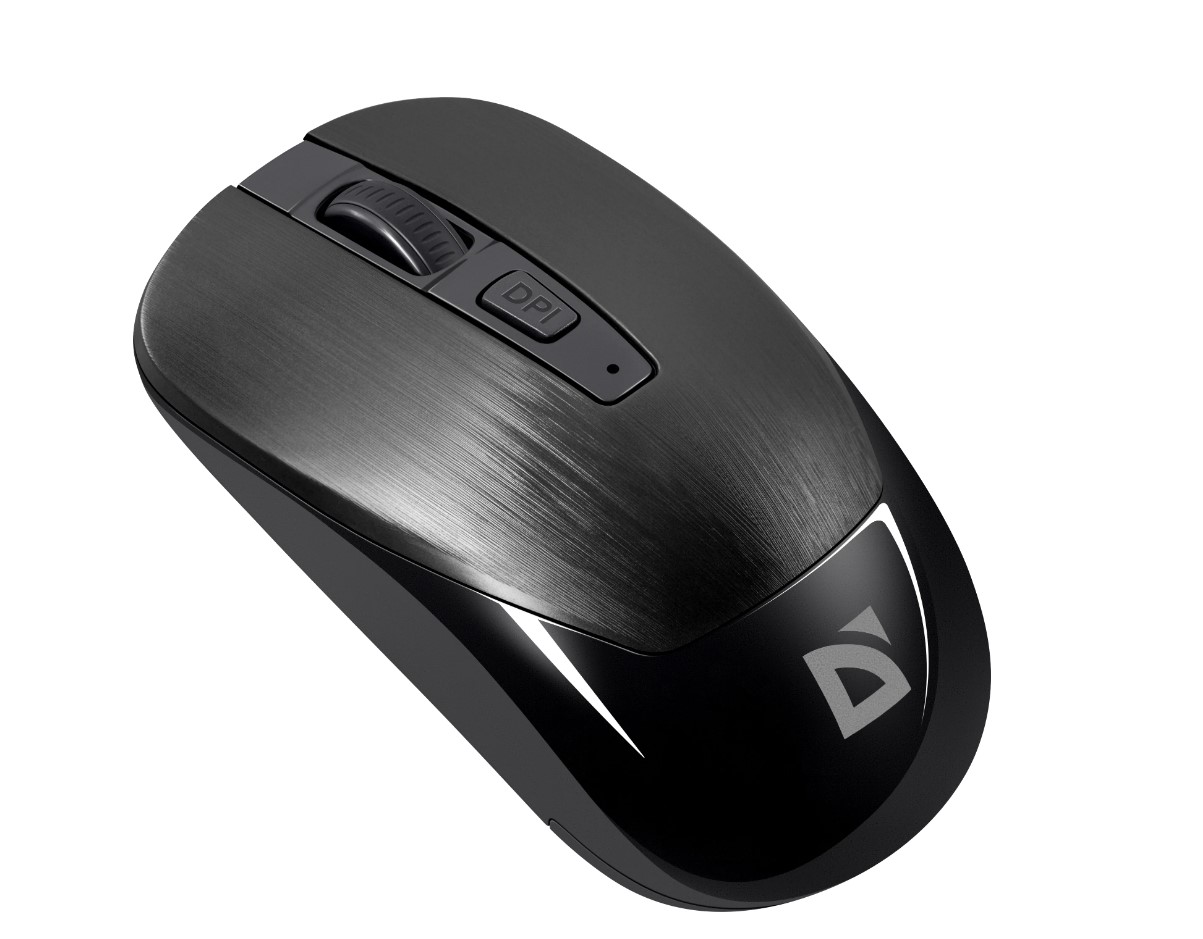 Мышь Defender Wave ММ-995, беспроводная, черная от интернет-магазина kancelyar.by