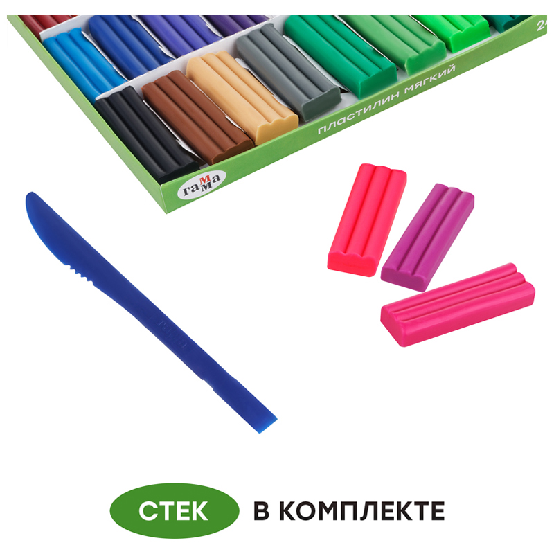 Пластилин 16цв. Пчелка, восковой, 240г