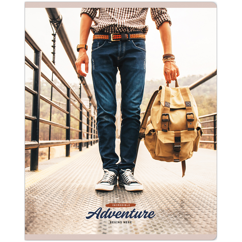 Тетрадь 96л. "Путешествия. New adventures", клетка от интернет-магазина kancelyar.by
