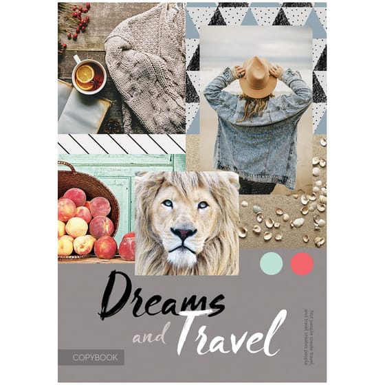 Тетрадь А4 80л, "Стиль. Dreams and travel", клетка от интернет-магазина kancelyar.by