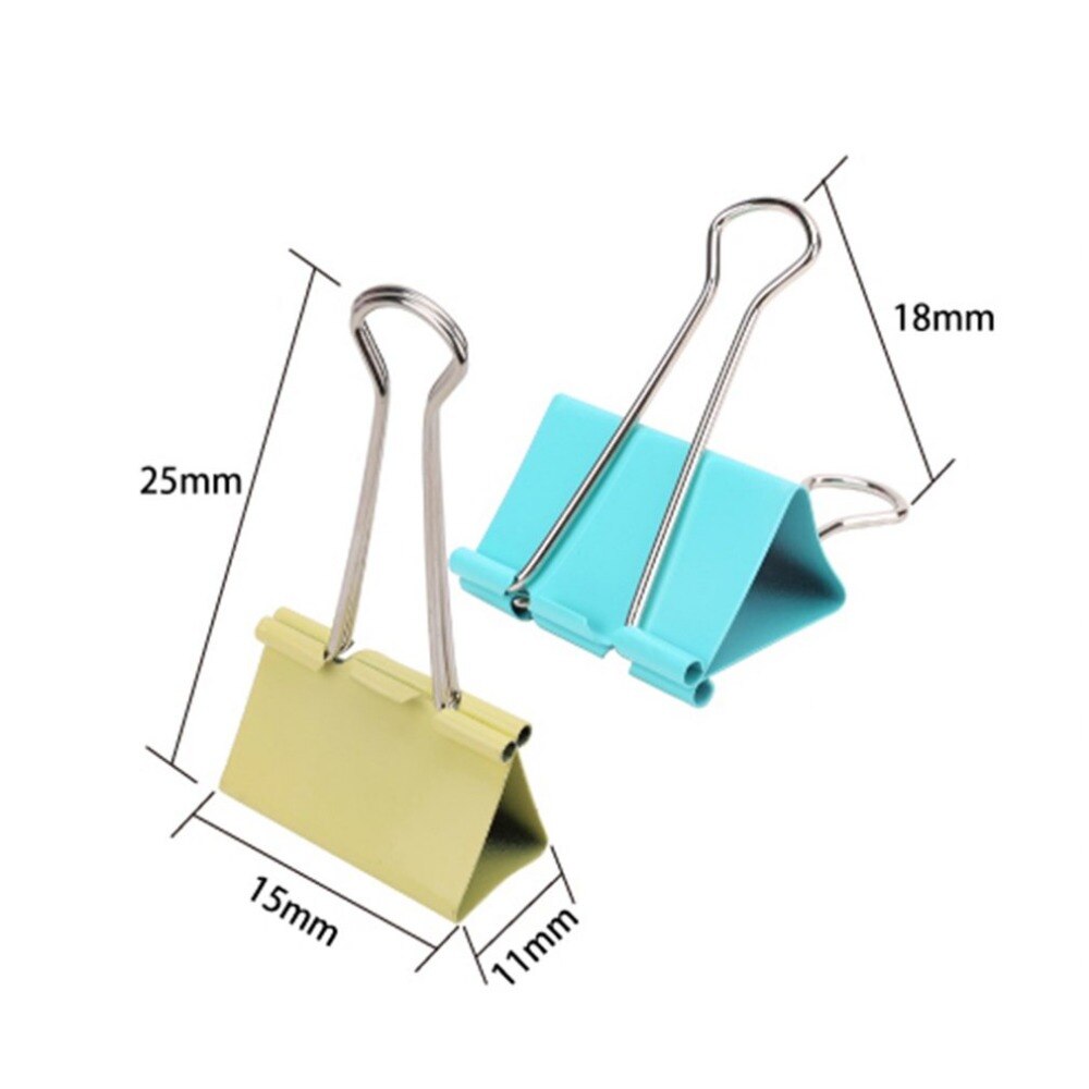 Зажим для бумаг 15мм, цветной, Deli