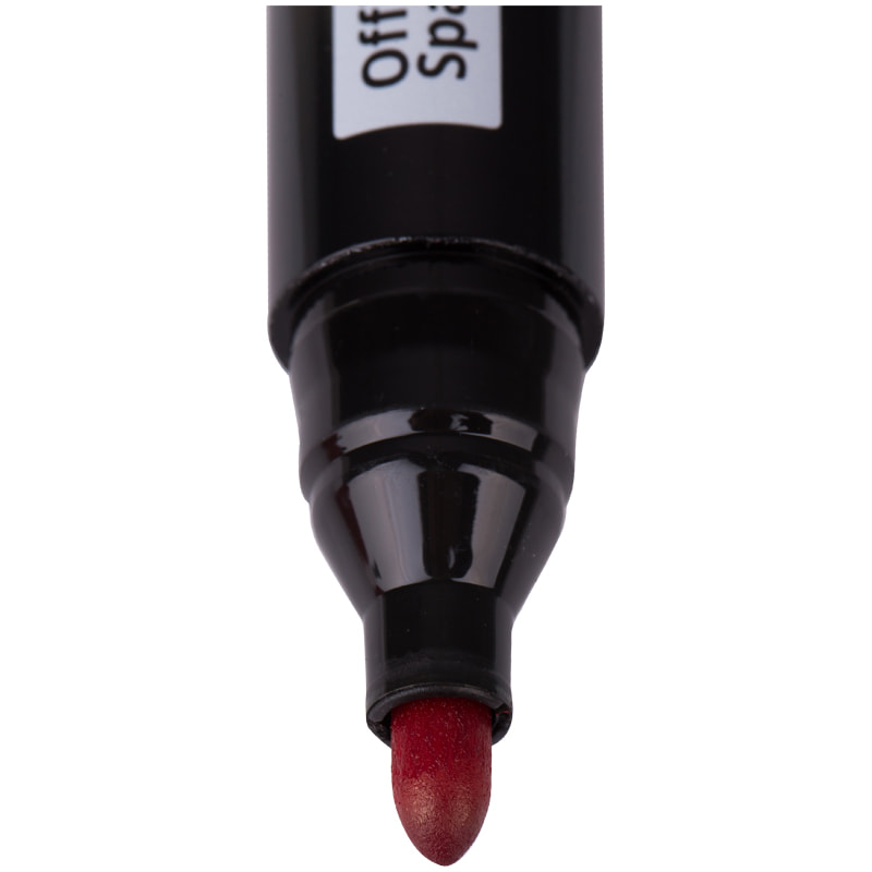 Маркер перманентный "Contact", 3мм, красный