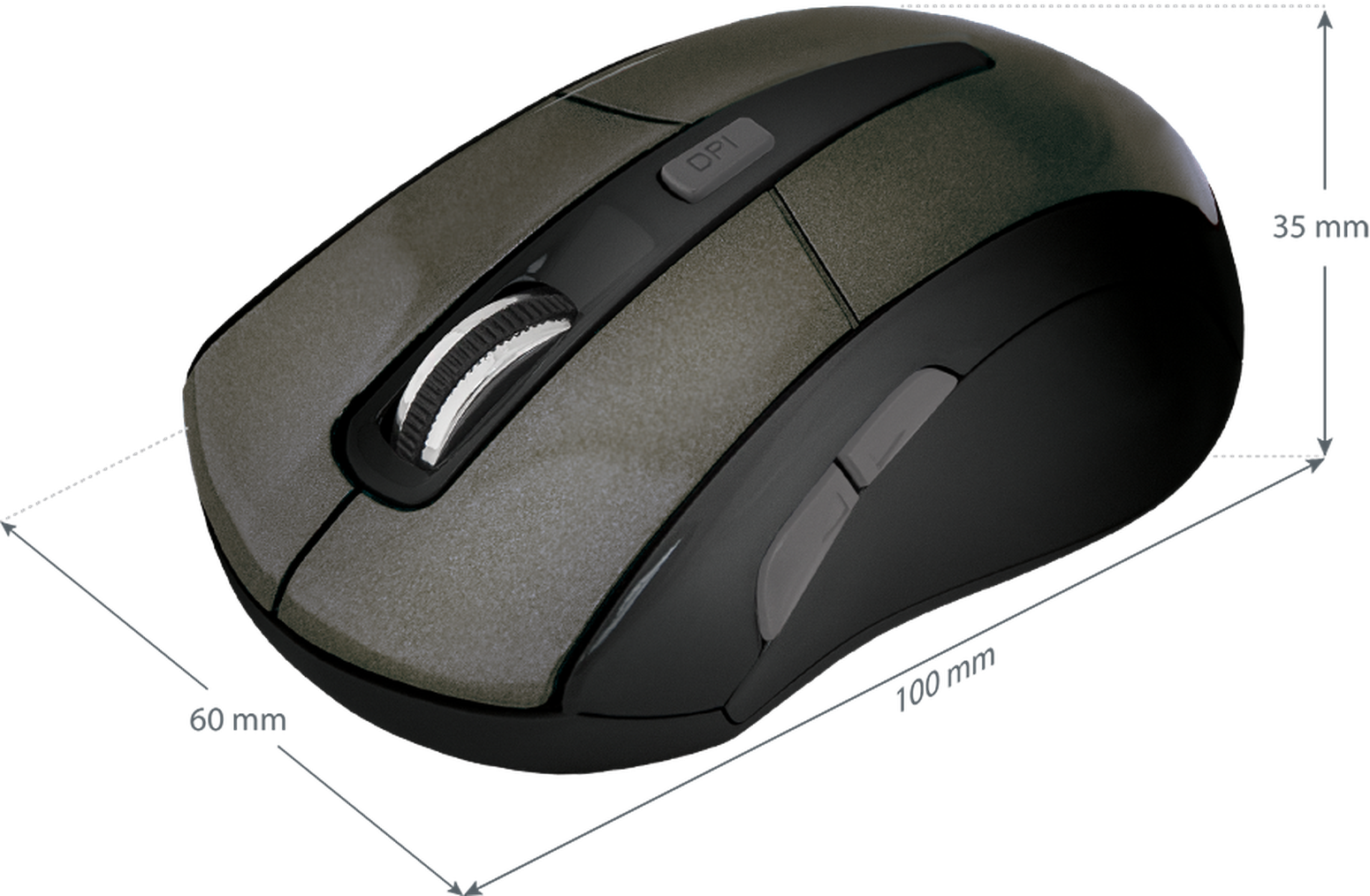 Мышь Defender Accura ММ-965, беспроводная, коричневая