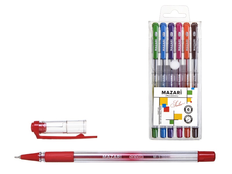Набор шарик. ручек Sailor, 6цв.