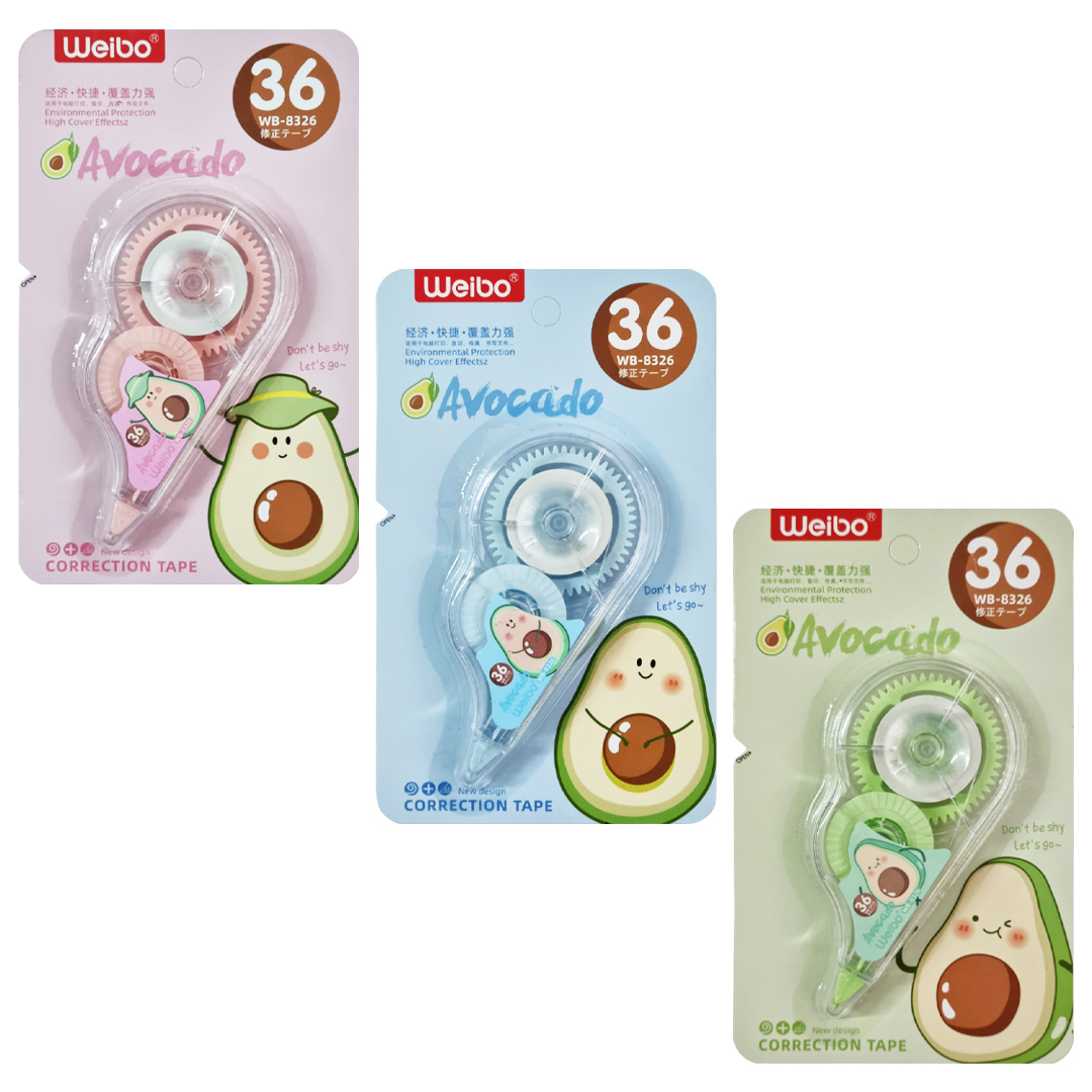 Корректор-лента, 5мм*8м, Deli Avocado