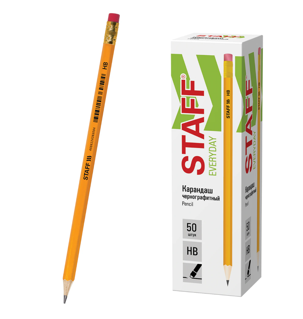 Карандаш пласт. "Everyday BLP YLW", STAFF, HB