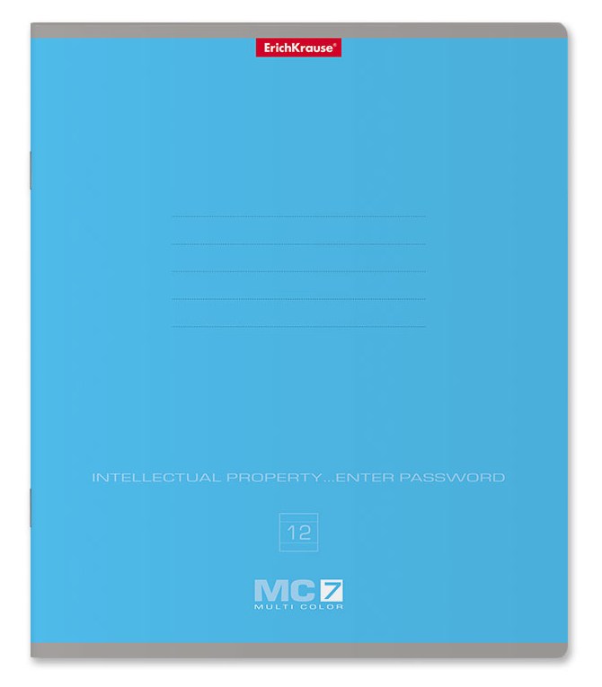 Тетрадь 12л., линейка, "МС-7", Erich Krause