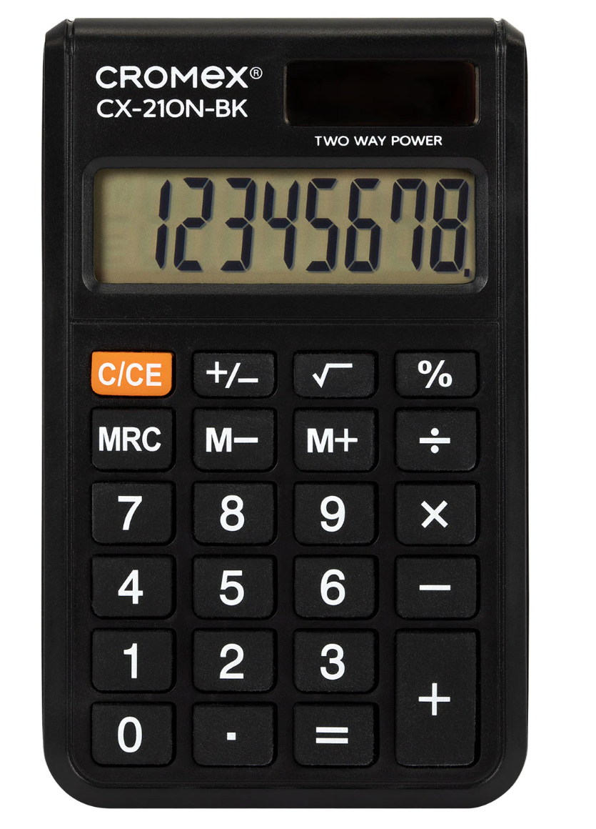 Калькулятор Cromex CX-210N-BK от интернет-магазина kancelyar.by