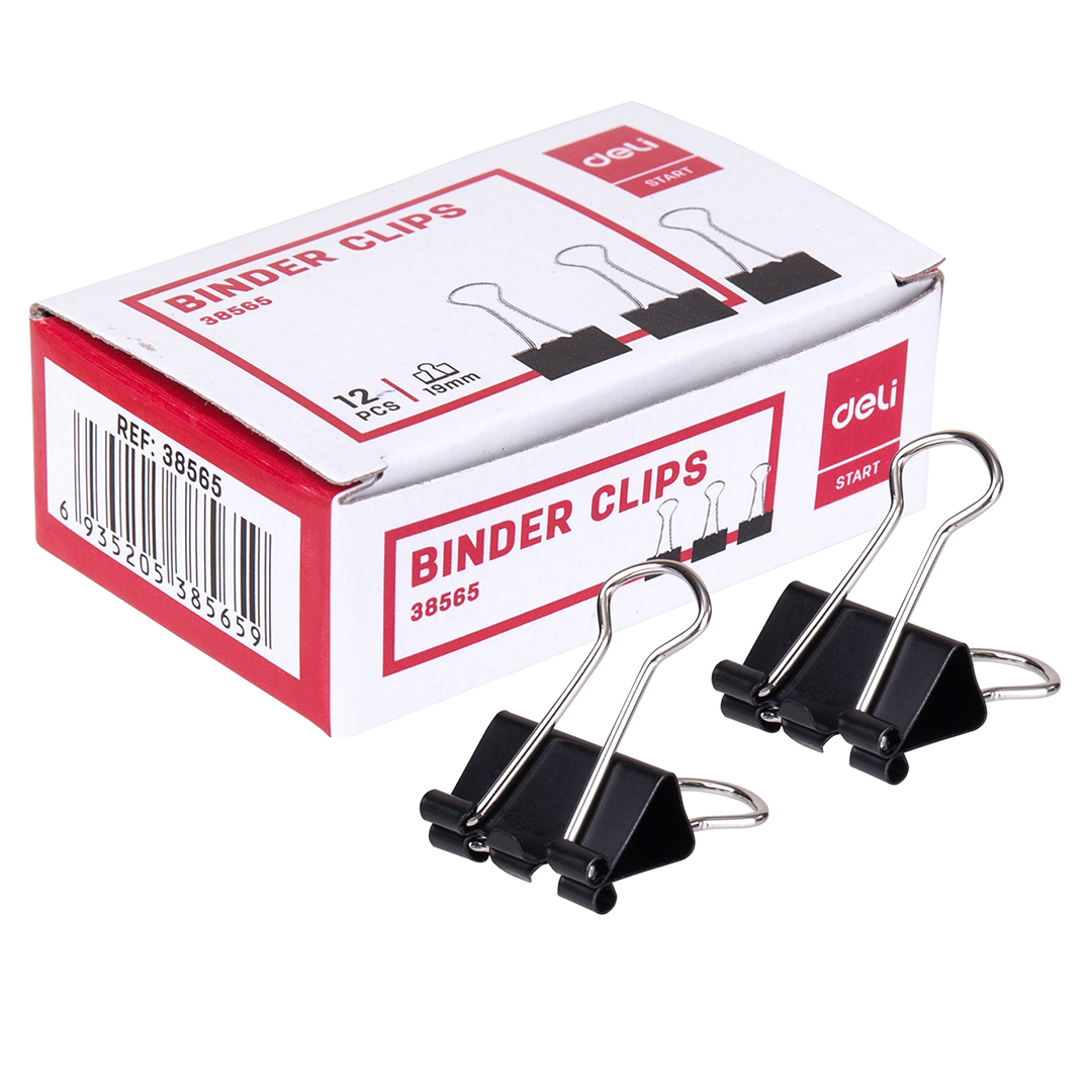Зажим для бумаг 19мм, Deli