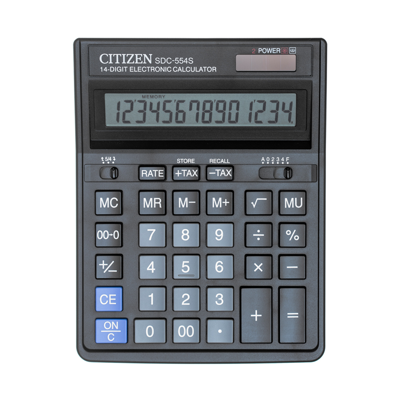 Калькулятор Citizen SDC-554S, 14 разрядов от интернет-магазина kancelyar.by
