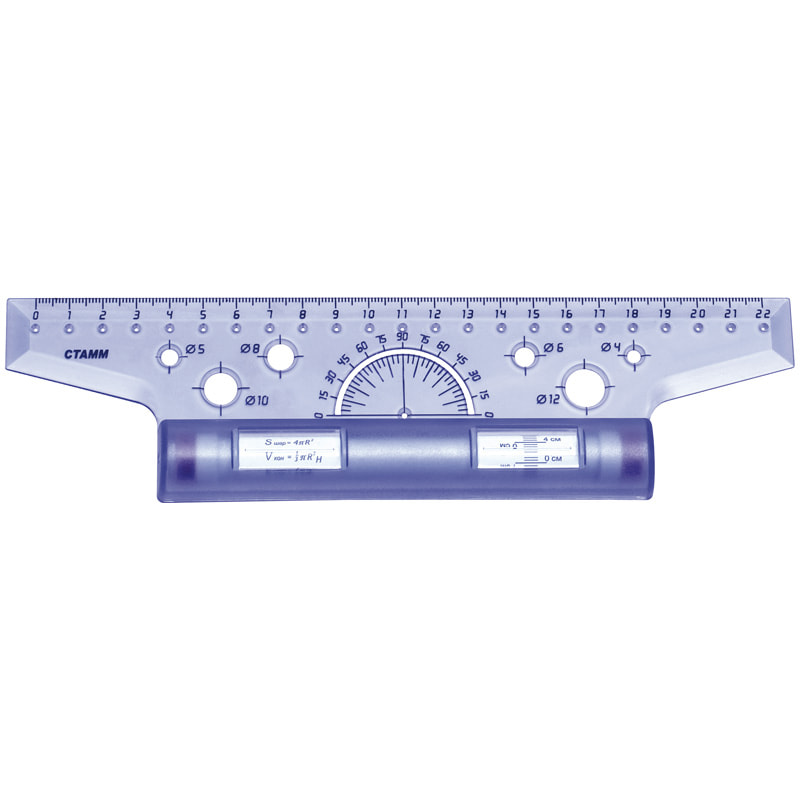 Линейка-рейсшина 22см, СТАММ