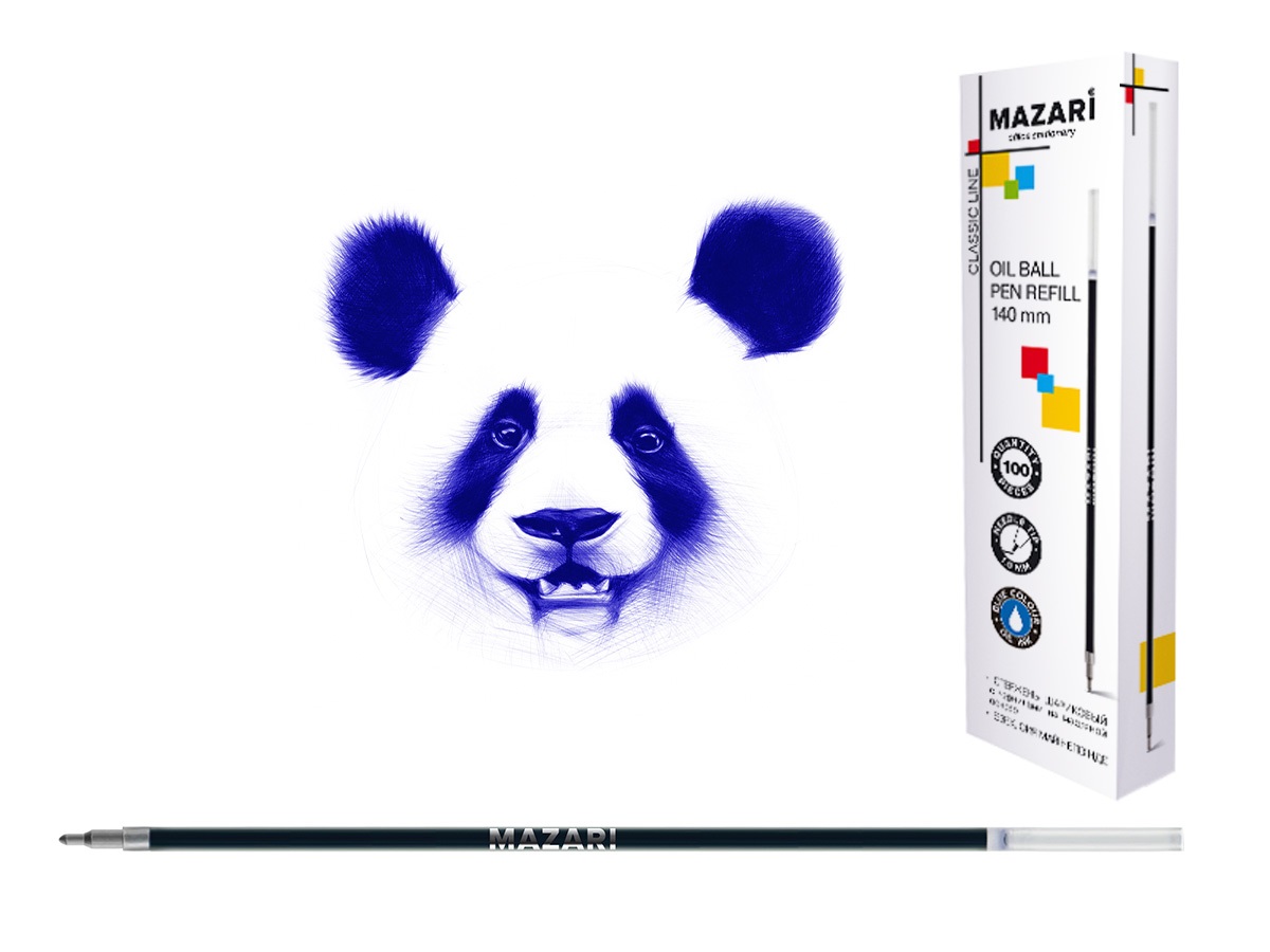 Стержень шарик. 140мм Mazari, синий
