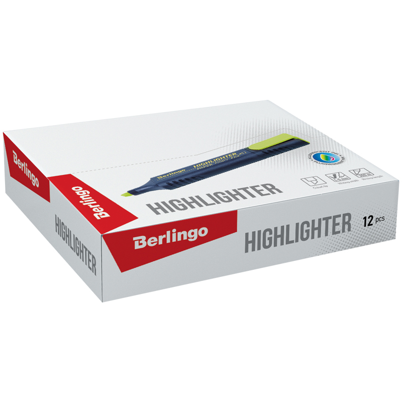 Текстовыдилитель Berlingo "Textline HL500", желтый от интернет-магазина kancelyar.by
