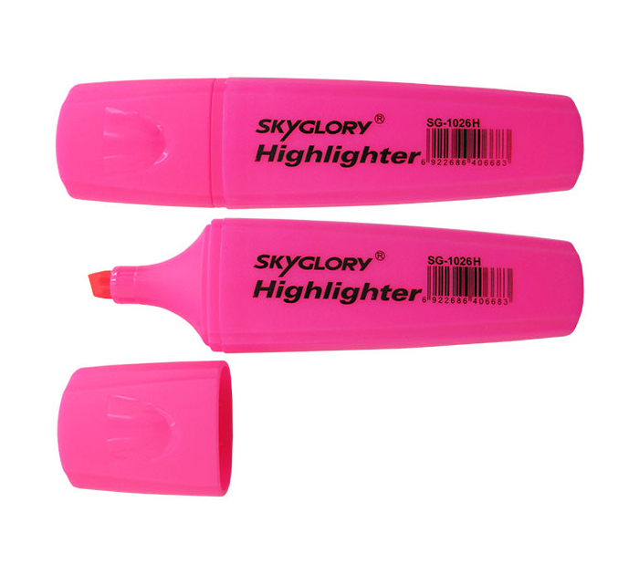 Текстовыдилитель SG, 1-5мм, розовый