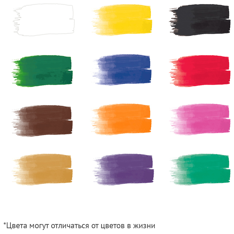 Гуашь 12цв. "Юный художник NEW", 17,5мл