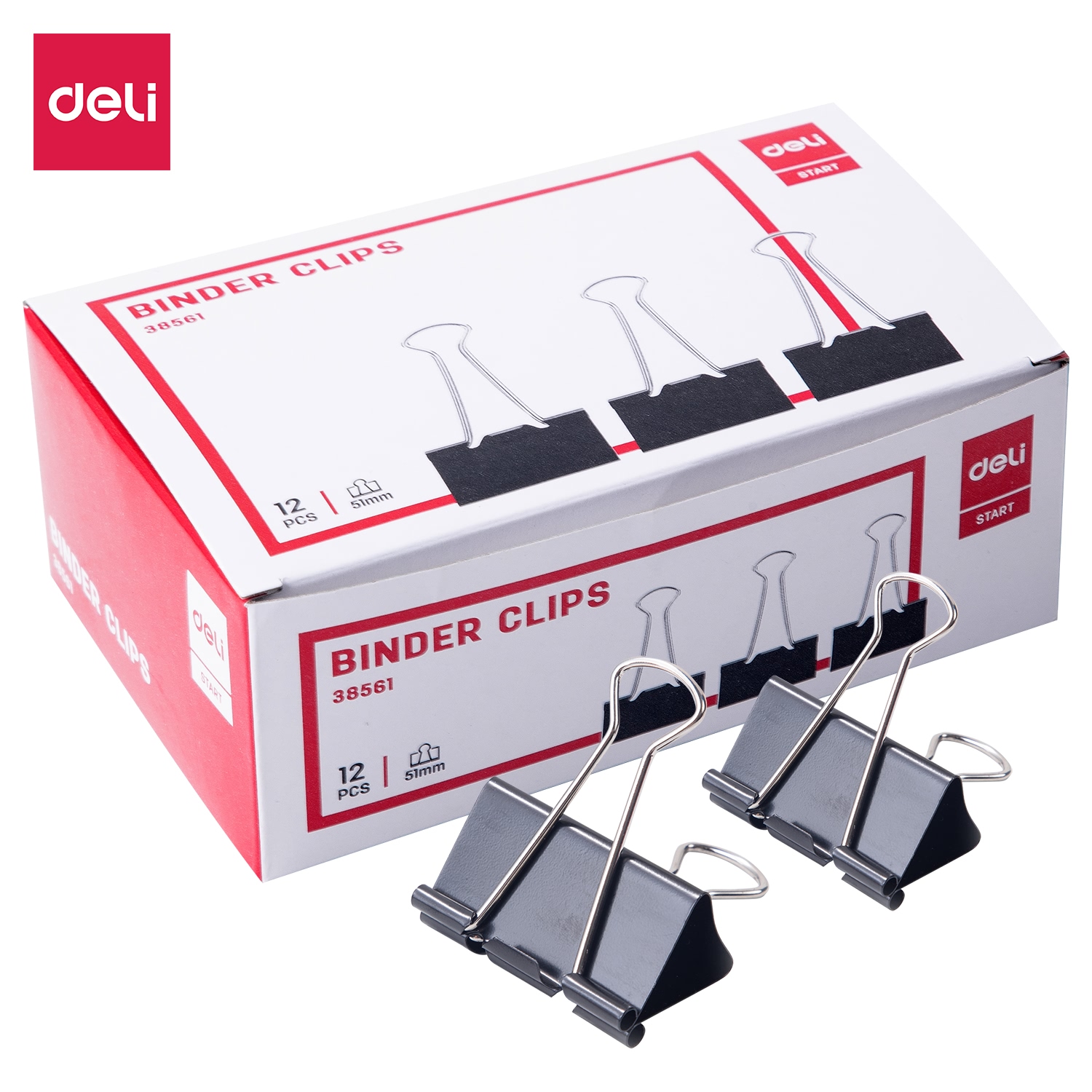 Зажим для бумаг 51мм, Deli