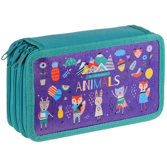 Пенал 3-секционный "Animals" ArtSpace от интернет-магазина kancelyar.by