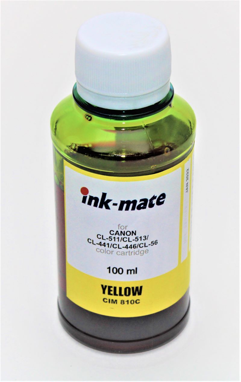 Чернила InkMate CIM 810Y 100мл, желтые от интернет-магазина kancelyar.by